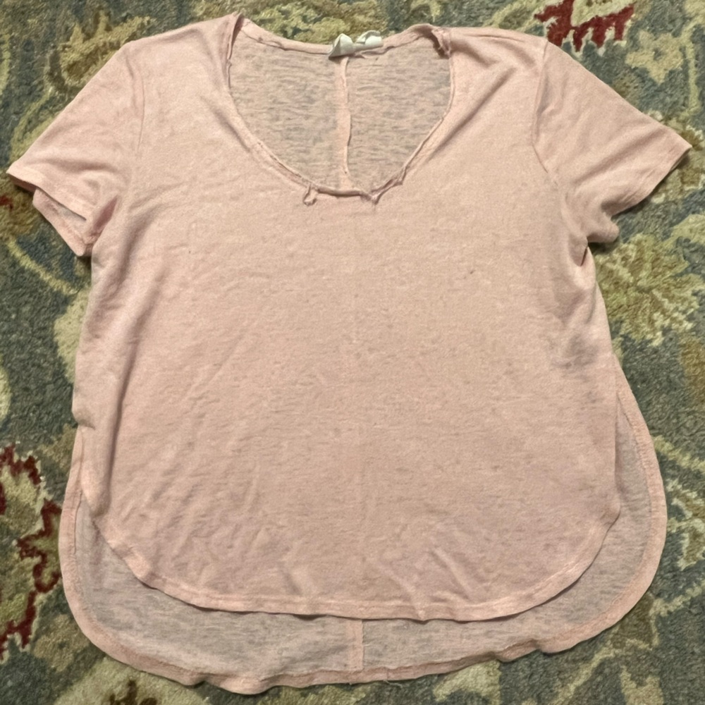 Light Pink Short Sleeve Top